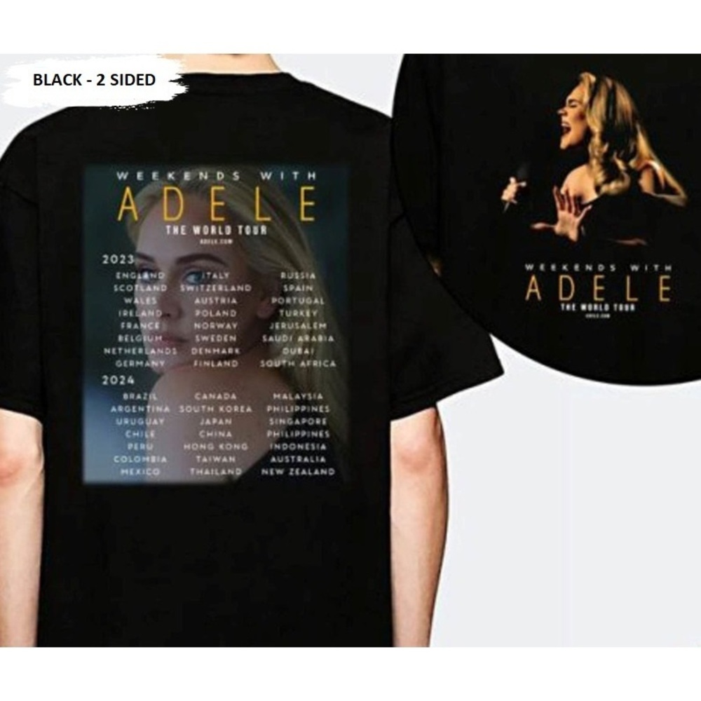 Adele Tour 2022-2023 Weekends With Adele 2 Sided T-Shirt, Gift For Music Lovers